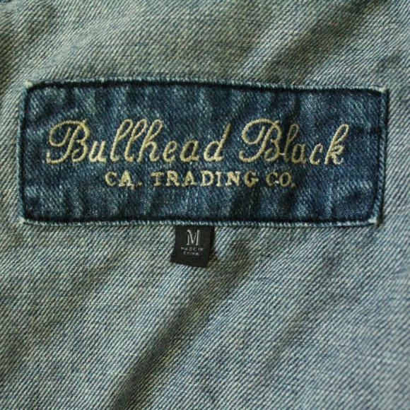 Bullhead Black Denim Vest - Picture 6 of 7